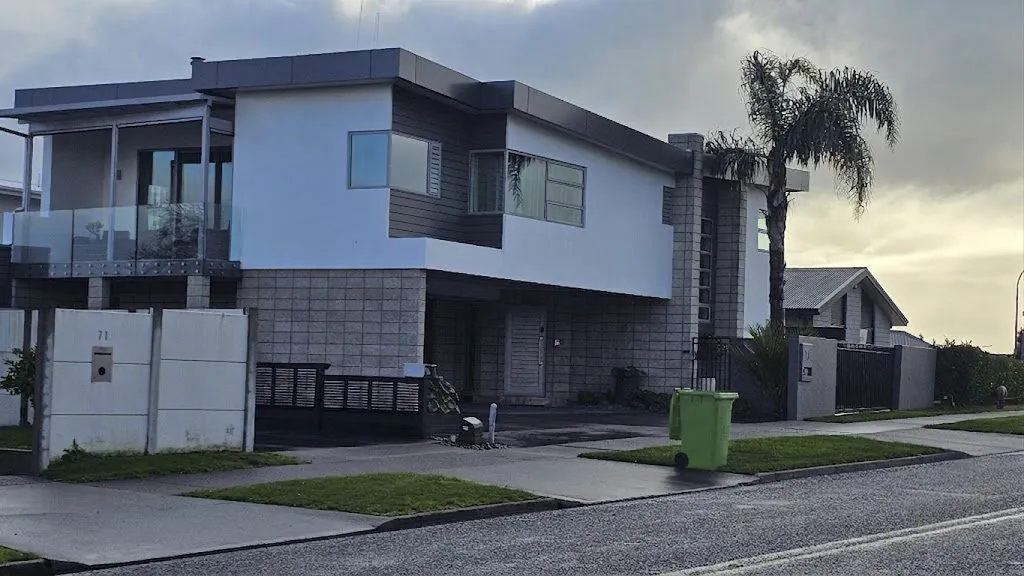 Garden waste bin at the kerb outside a South Auckland home